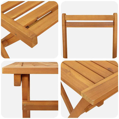 Set bistrot 5 pcs Marrone legno massello di acacia