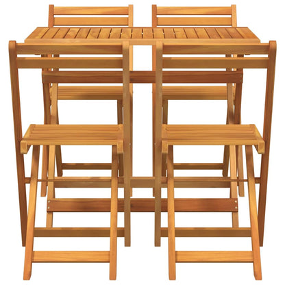 Set bistrot 5 pcs Marrone legno massello di acacia
