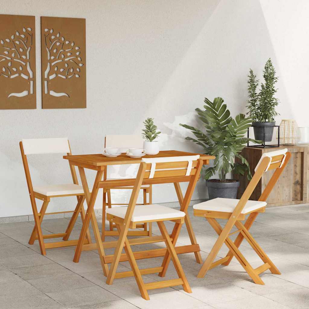 Set bistrot 5 pcs Marrone legno massello di acacia - homemem39