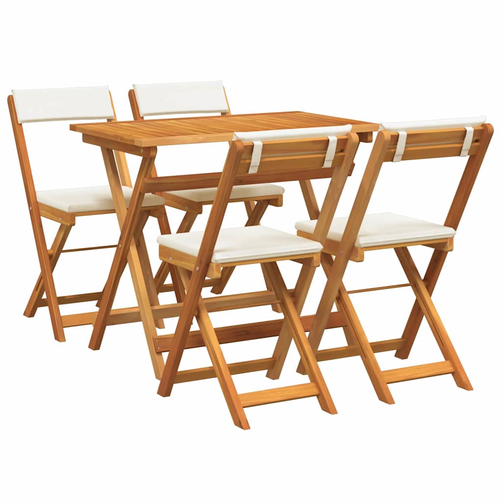Set bistrot 5 pcs Marrone legno massello di acacia - homemem39