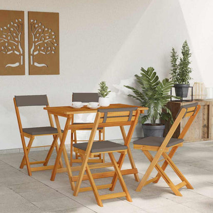 Set bistrot 5 pcs Marrone legno massello di acacia - homemem39