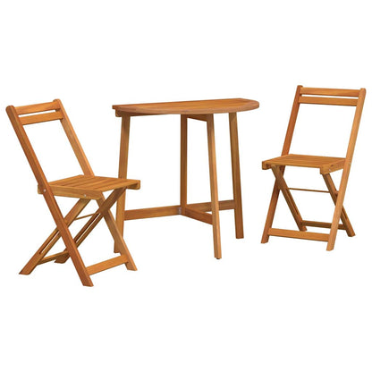 Set bistrot 3 pcs Marrone legno massello di acacia - homemem39