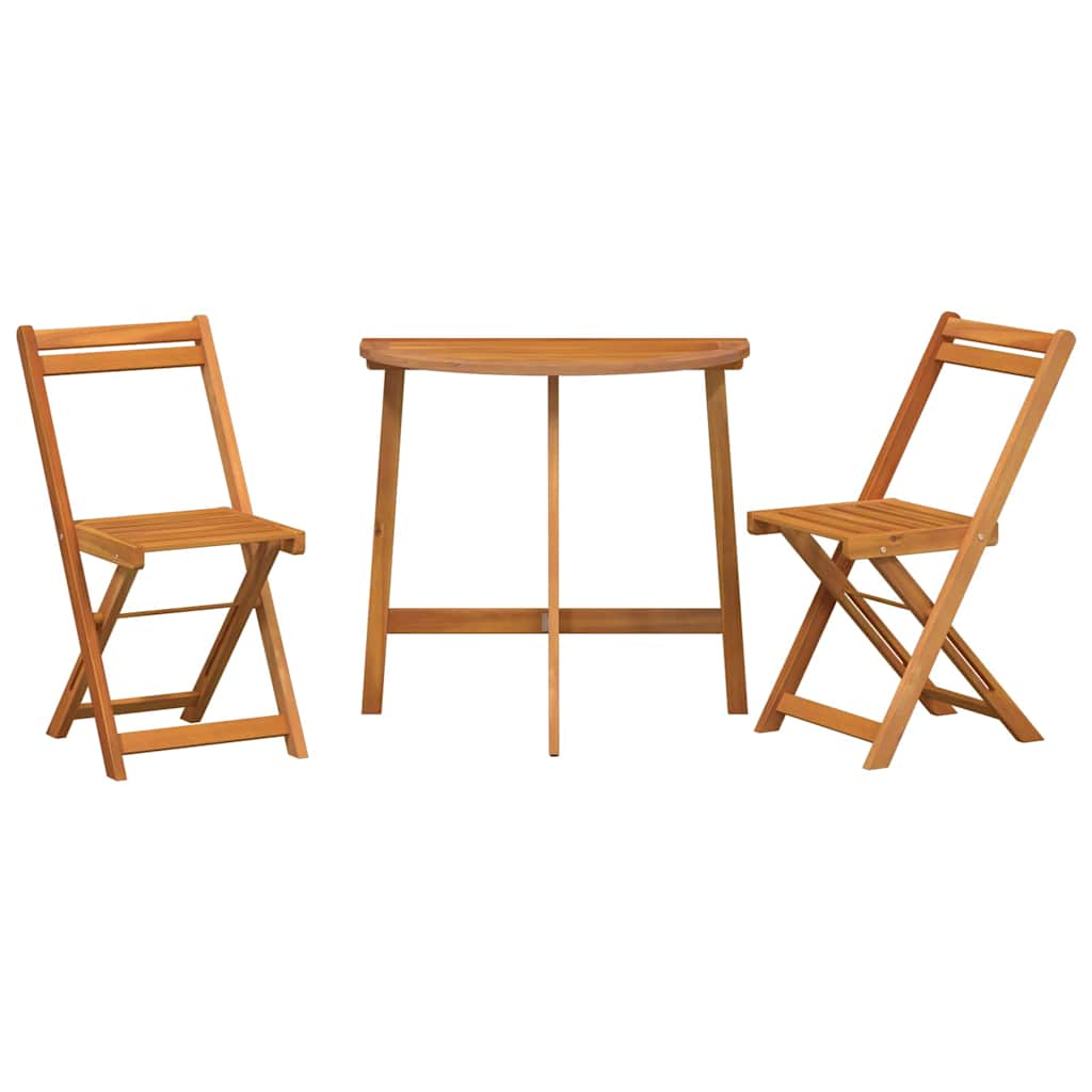 Set bistrot 3 pcs Marrone legno massello di acacia - homemem39