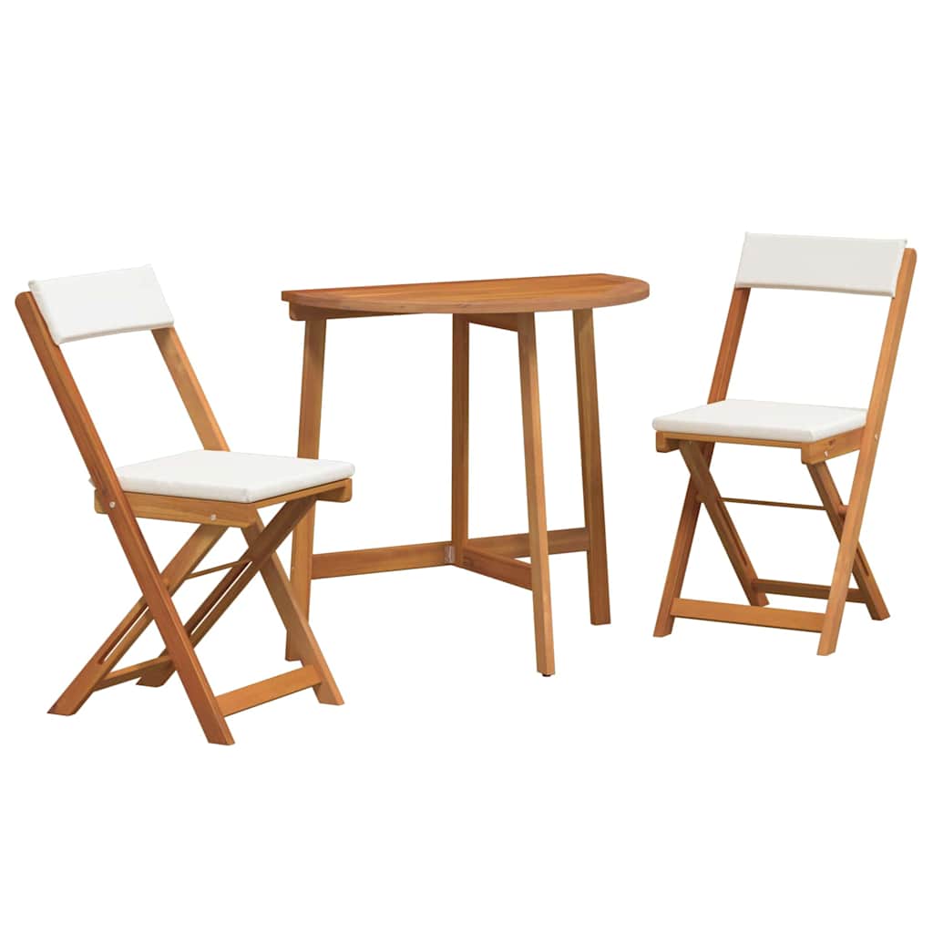 Set bistrot 3 pcs Marrone legno massello di acacia - homemem39