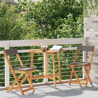 Set bistrot 3 pcs Marrone legno massello di acacia