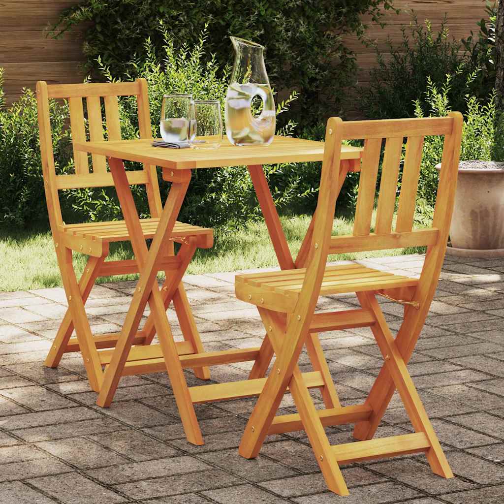 Set bistrot 3 pcs Marrone legno massello di acacia - homemem39