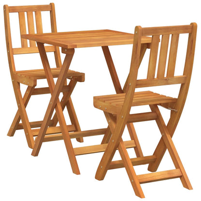 Set bistrot 3 pcs Marrone legno massello di acacia - homemem39