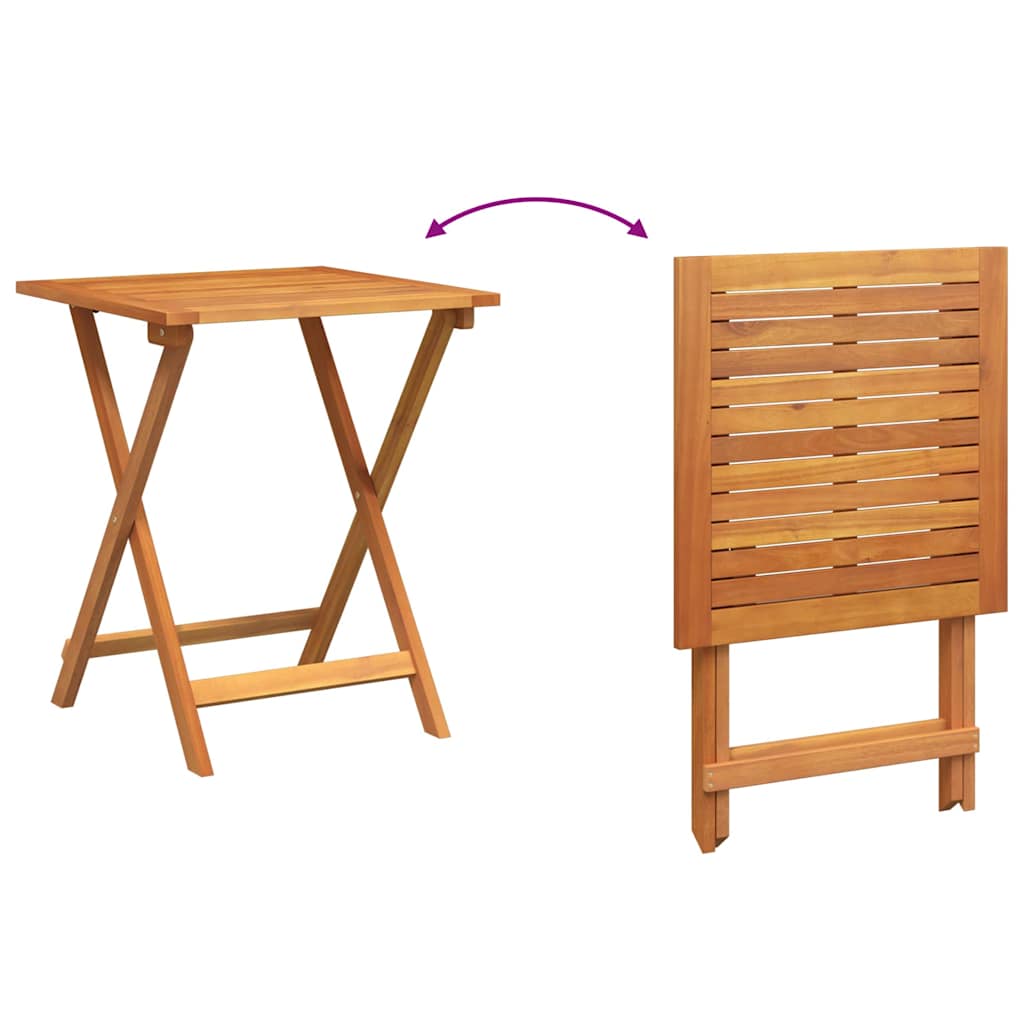 Set bistrot 3 pcs Olio Naturale Legno di Acacia Massello | homemem39