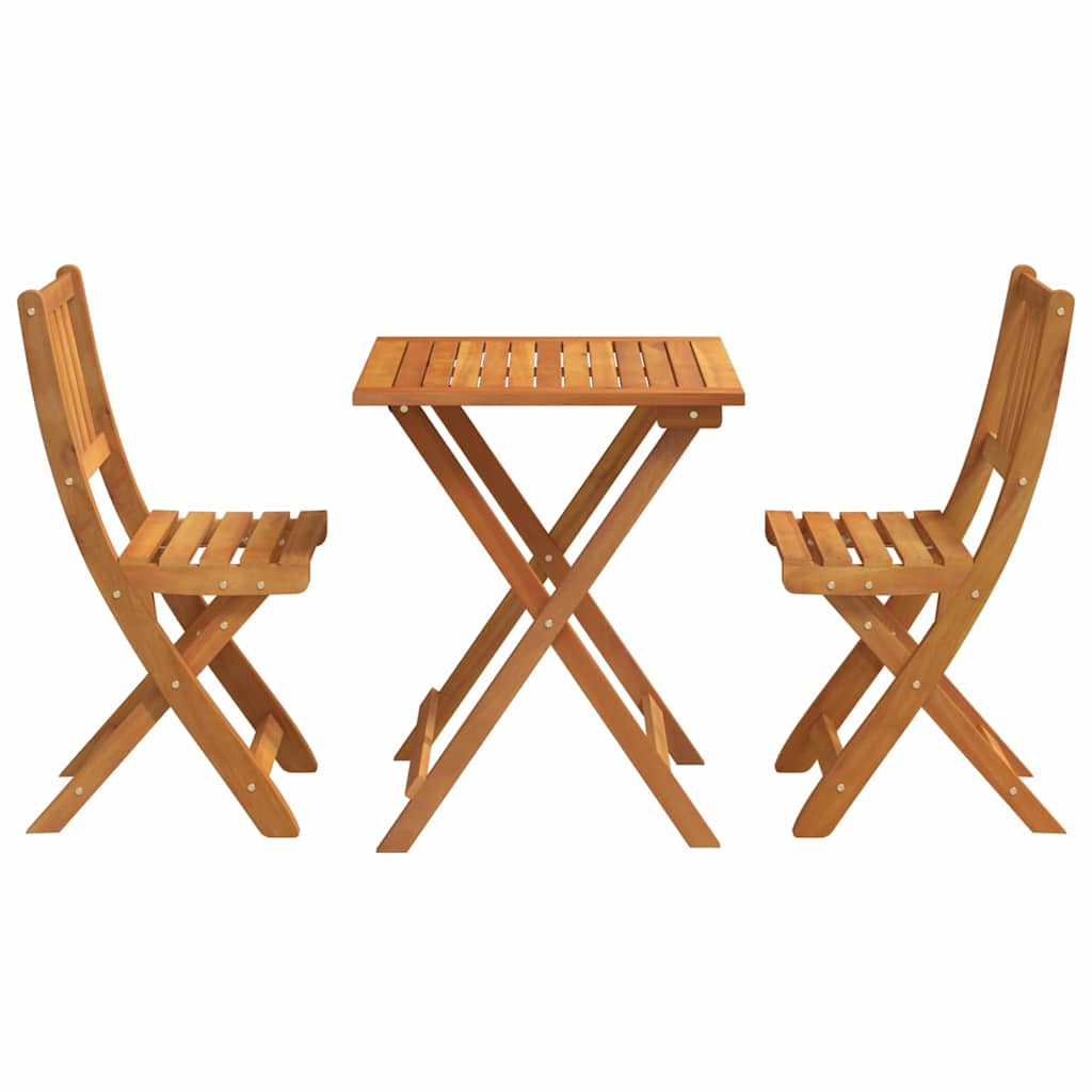 Set bistrot 3 pcs Marrone legno massello di acacia - homemem39