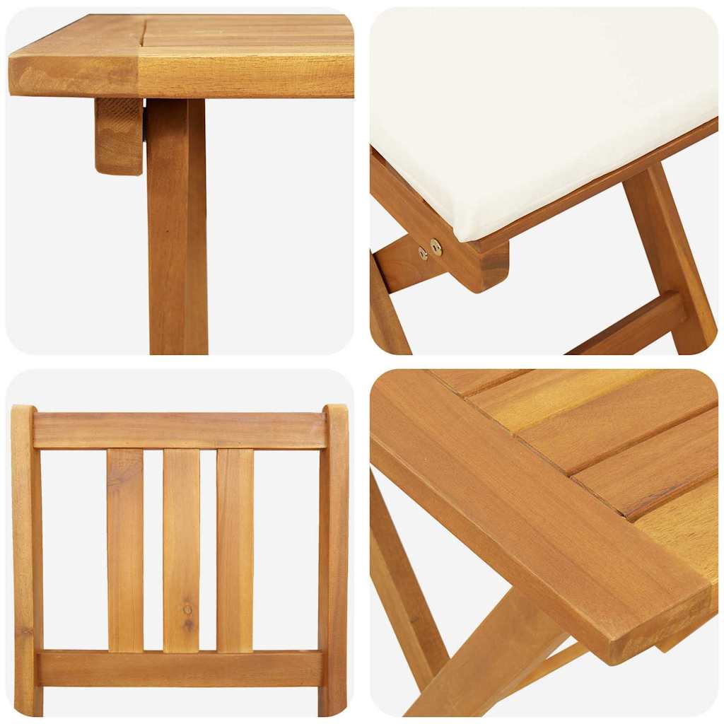 Set bistrot 3 pcs Marrone legno massello di acacia - homemem39