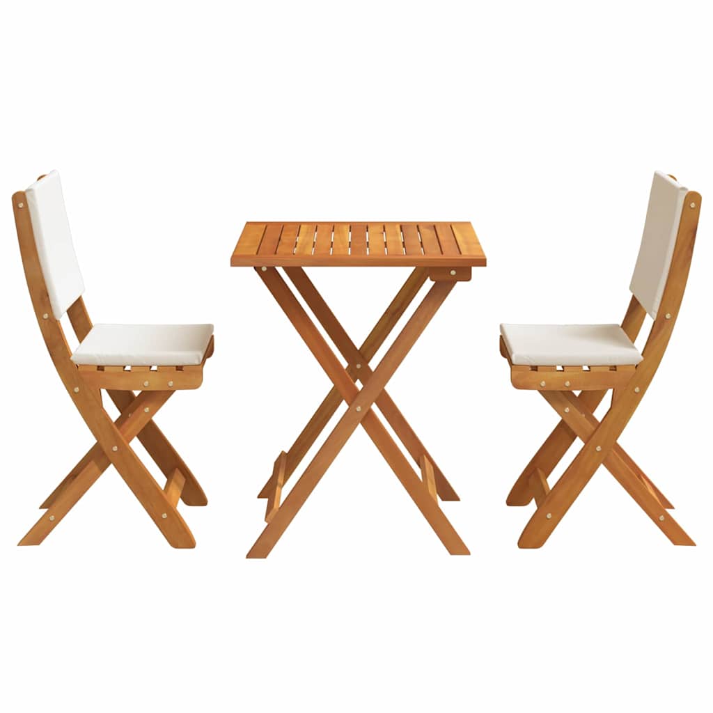 Set bistrot 3 pcs Marrone legno massello di acacia - homemem39