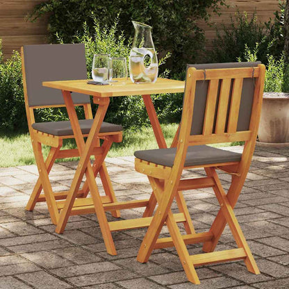 Set bistrot 3 pcs Marrone legno massello di acacia - homemem39