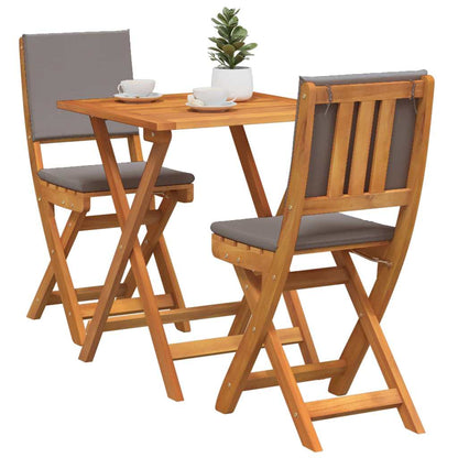 Set bistrot 3 pcs Marrone legno massello di acacia - homemem39