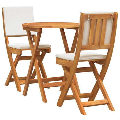 Set bistrot 3 pcs Marrone legno massello di acacia