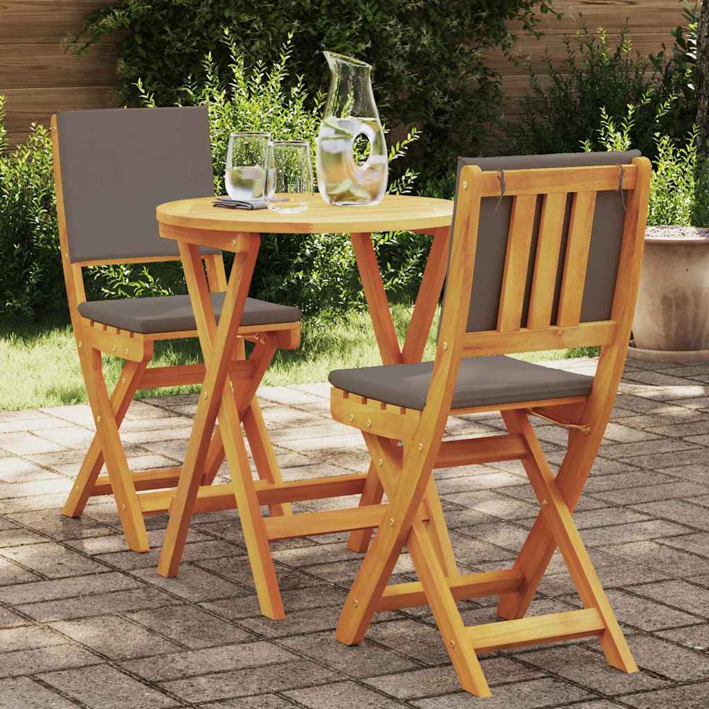 Set bistrot 3 pcs Marrone legno massello di acacia - homemem39