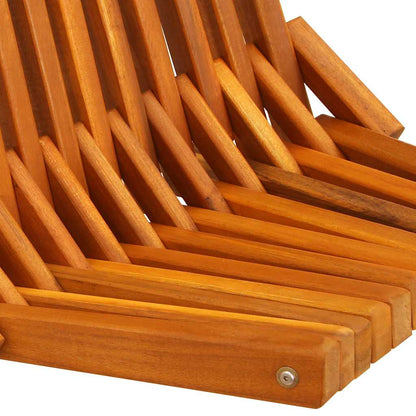 Sedie da giardino pieghevoli 2 pcs Marrone 56 x 69 x 84 m