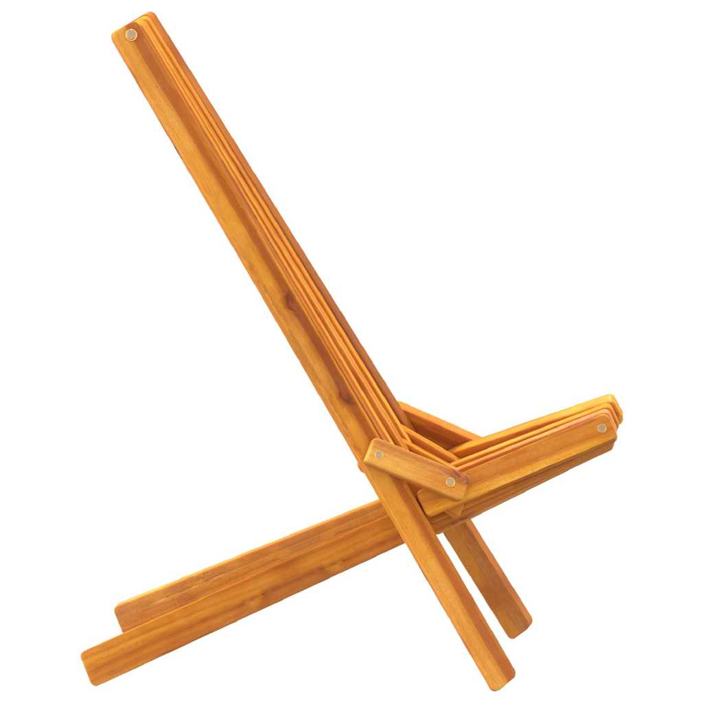 Sedie da giardino pieghevoli 2 pcs Marrone 56 x 69 x 84 m