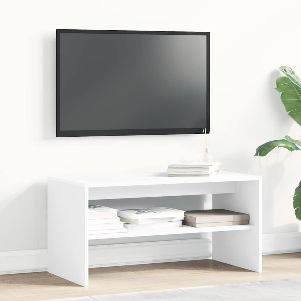 Mobile Porta TV Bianco 80x40x40 cm in Legno Multistrato - homemem39