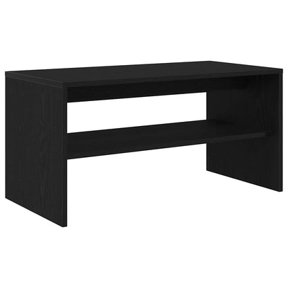 Mobile Porta TV Rovere Nero 80x40x40 cm in Legno Multistrato