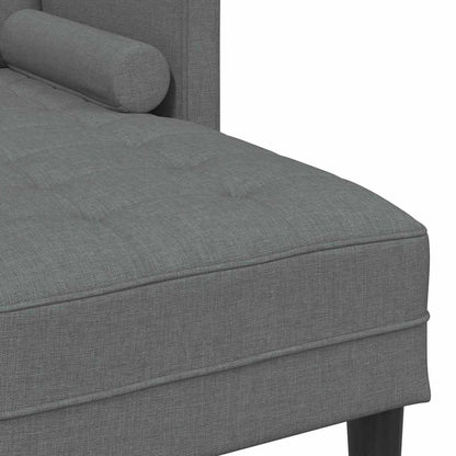 Set di divani 2 pcs Grigio scuro 173 x 131 x 67 cm Tessuto