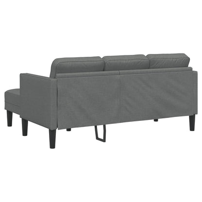 Set di divani con cuscino 2 pcs Grigio scuro Poliestere | homemem39