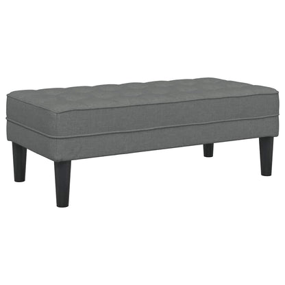 Set di divani 2 pcs Grigio scuro 173 x 131 x 67 cm Tessuto