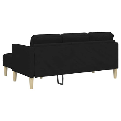 Set di divani 2 pcs Nero 173 x 131 x 67 cm Tessuto