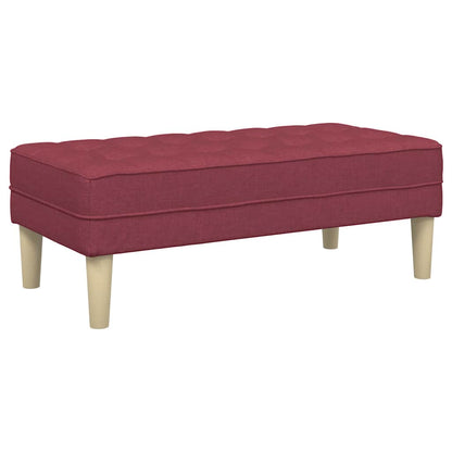 Set di divani 2 pcs Rosso vino 173 x 131 x 67 cm Tessuto - homemem39