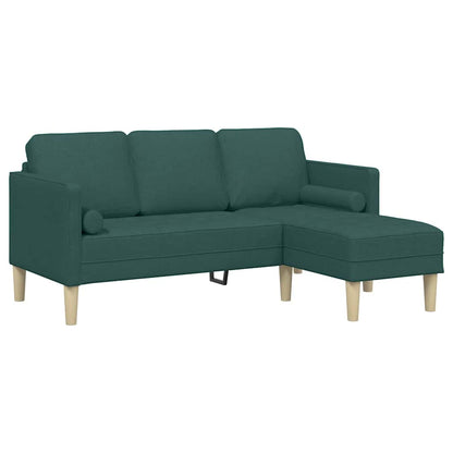 Set di divani 2 pcs Verde Scuro 173 x 131 x 67 cm Tessuto