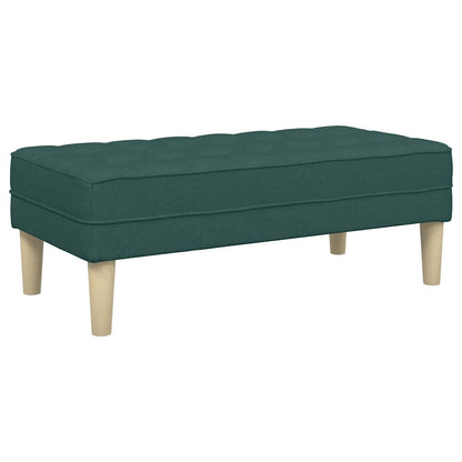 Set di divani 2 pcs Verde Scuro 173 x 131 x 67 cm Tessuto