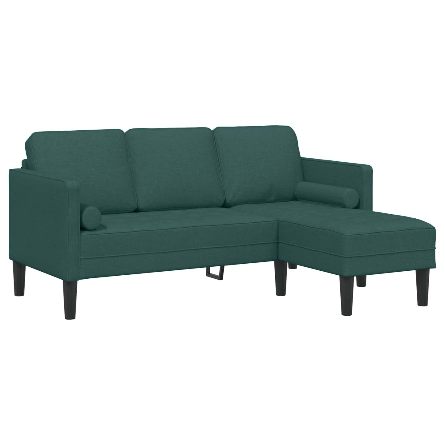 Set di divani con cuscino 2 pcs Verde Scuro Poliestere | homemem39