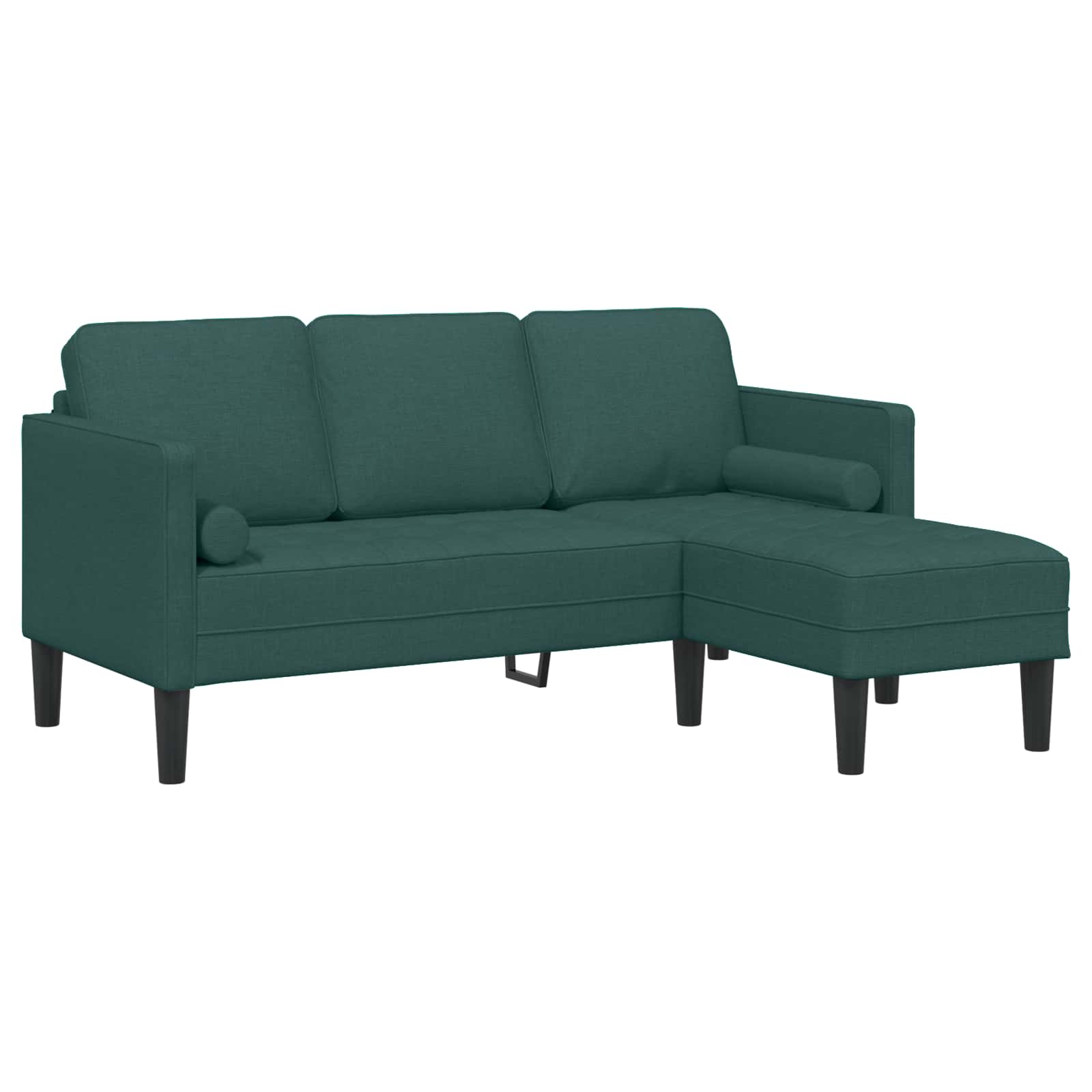 Set di divani con cuscino 2 pcs Verde Scuro Poliestere | homemem39