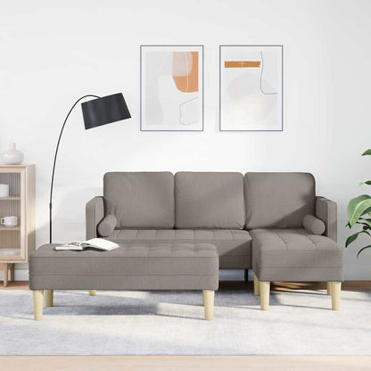 Set di divani 2 pcs Grigio talpa 173 x 131 x 67 cm Tessuto