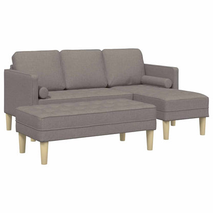 Set di divani 2 pcs Grigio talpa 173 x 131 x 67 cm Tessuto