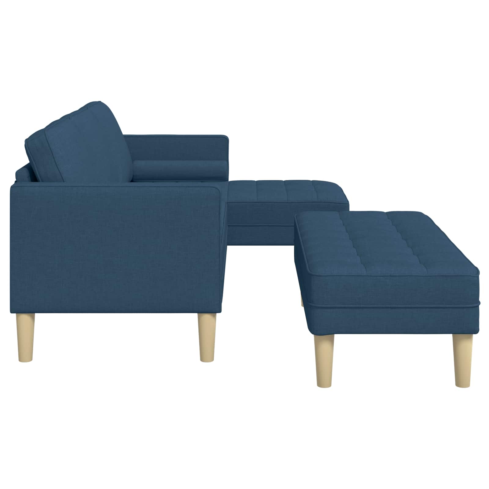 Set di divani con cuscino 2 pcs Blu Poliestere | homemem39