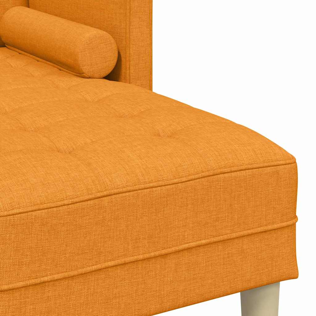Set di divani con cuscino 2 pcs Giallo Scuro Poliestere | homemem39