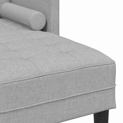 Set di divani 2 pcs Grigio nuvola 173 x 131 x 67 cm Tessuto