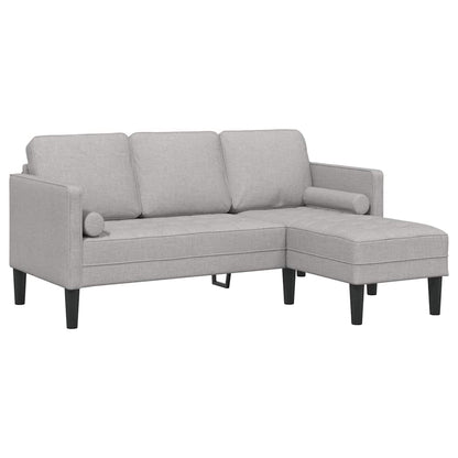 Set di divani 2 pcs Grigio nuvola 173 x 131 x 67 cm Tessuto