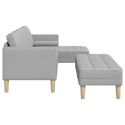 Set di divani 2 pz Grigio Nuvola Poliestere - homemem39