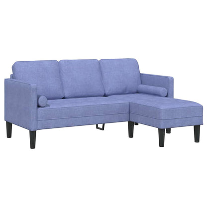 Set di divani 2 pcs Blu jeans 173 x 131 x 67 cm Tessuto