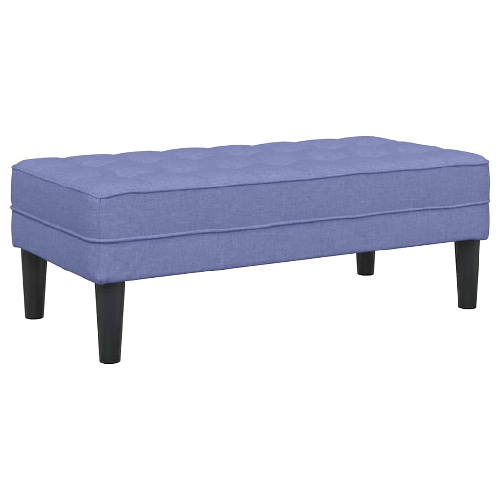 Set di divani 2 pcs Blu jeans 173 x 131 x 67 cm Tessuto