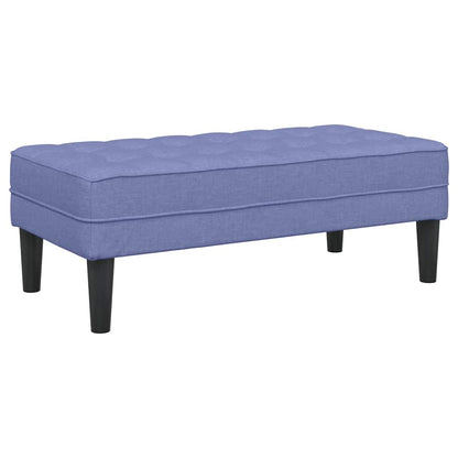 Set di divani 2 pcs Blu jeans 173 x 131 x 67 cm Tessuto