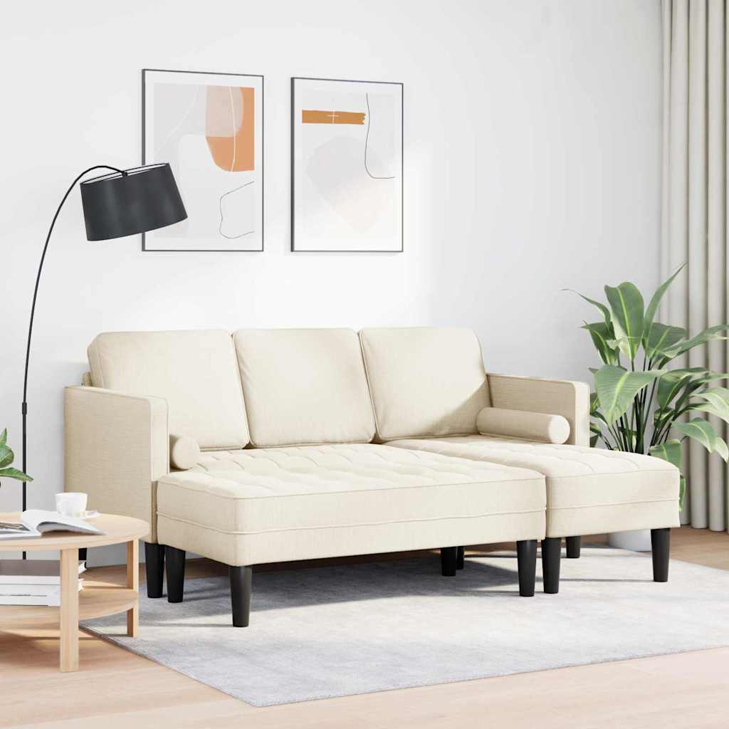 Set di divani 2 pcs Biancheria 173 x 131 x 67 cm Tessuto