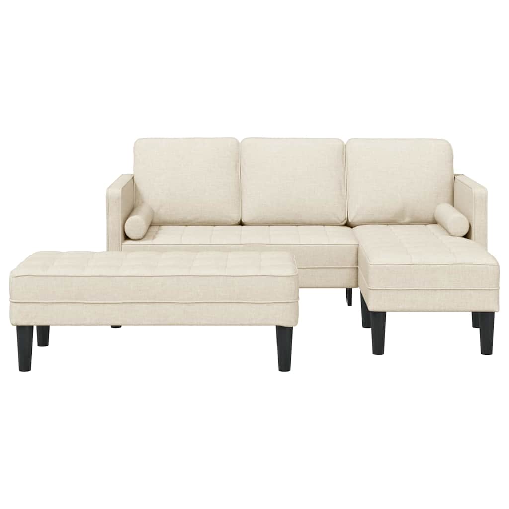 Set di divani 2 pcs Biancheria 173 x 131 x 67 cm Tessuto
