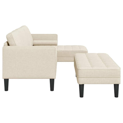 Set di divani 2 pcs Biancheria 173 x 131 x 67 cm Tessuto