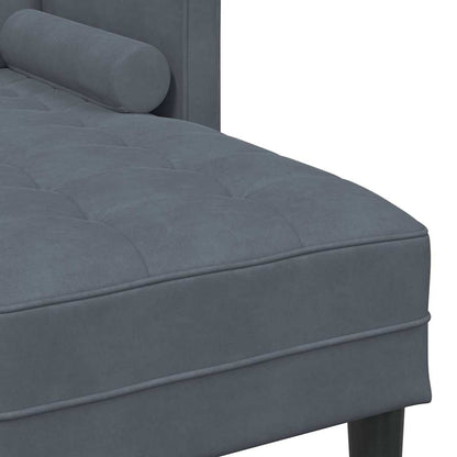 Set di divani 2 pcs Grigio scuro 173 x 131 x 67 cm Velluto