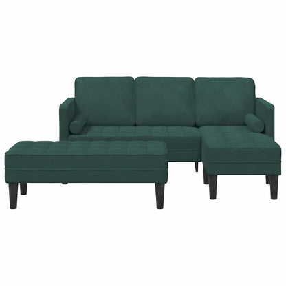 Set di divani 2 pcs Verde Scuro 173 x 131 x 67 cm Velluto