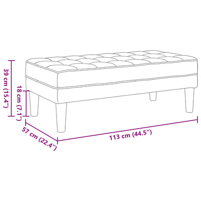Set di divani con cuscino 2 pcs Verde chiaro Poliestere