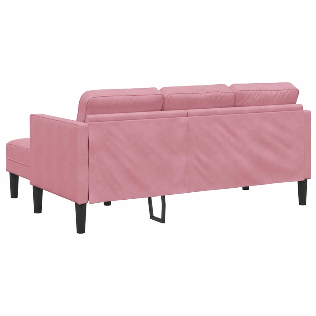 Set di divani con cuscino 2 pcs Rosa Poliestere