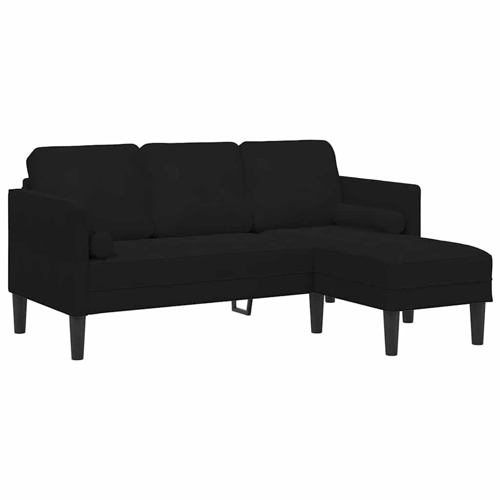 Set di divani 2 pcs Nero 173 x 131 x 67 cm Velluto